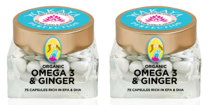 Organic Omega-3 & Ginger Capsules (75 count), 2-pack - The Wakaya Group